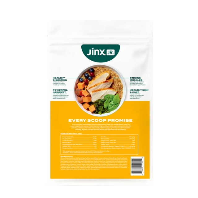 Jinx Jr. Puppy Cage-Free Chicken, Brown Rice & Sweet Potato Dry Dog Food, 4 lb. Bag - Image 2