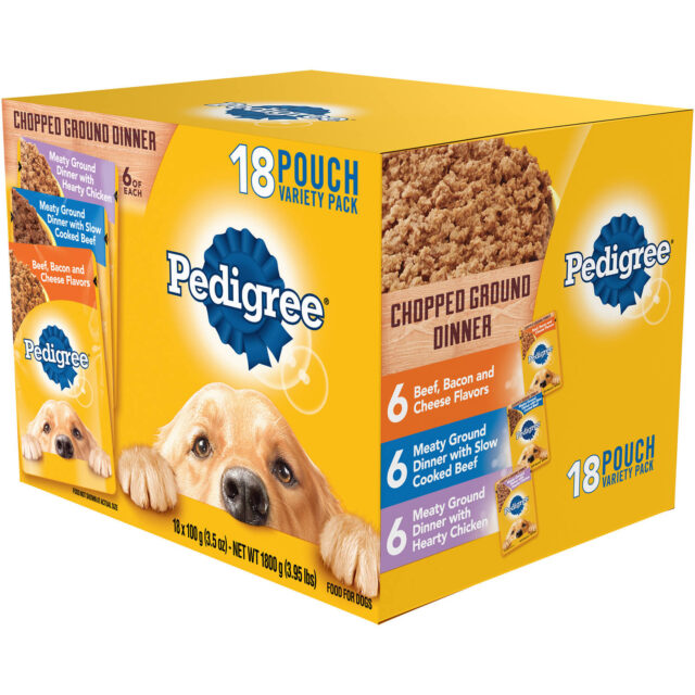 Pedigree Chopped Ground Dinner Wet Dog Food Variety Pack, 3.5 Oz Pouches (18 Pack) - Image 5