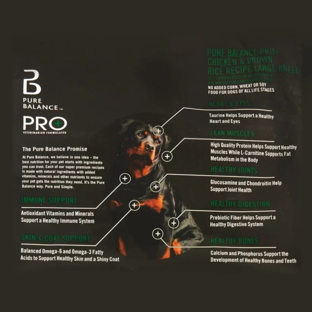 Pure Balance Pro+ Large Breed Dog Food, Chicken & Rice Recipe, 30 lbs - Image 4