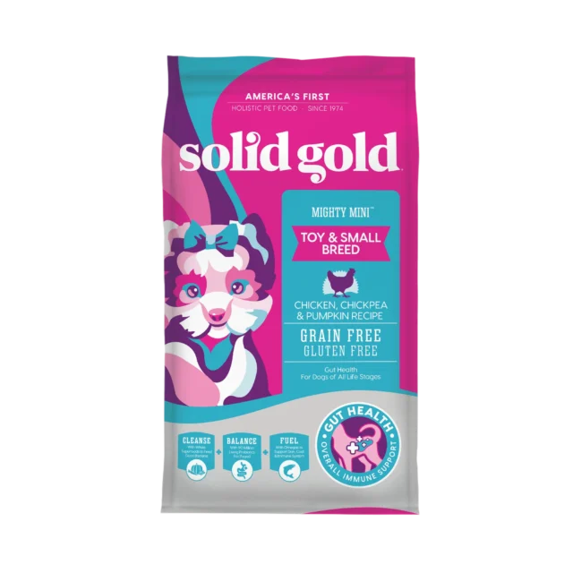 Solid Gold Mighty Mini Grain-Free Small Breed Dry Dog Food, Chicken, 4 lb.