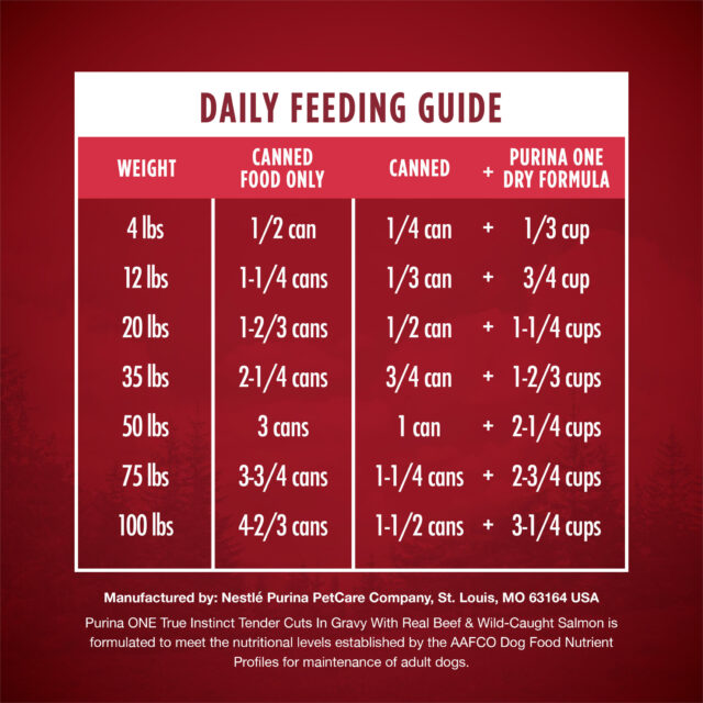 Purina ONE True Instinct Wet Dog Food, High Protein Soft Beef & Wild Caught Salmon, 13 oz can - Image 2