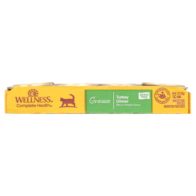 Wellness Complete Health Gravies Grain Free Canned Cat Food, Turkey Dinner, 3 Ounces (Pack of 12)