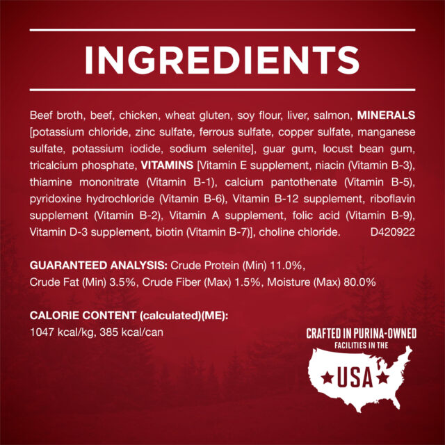 Purina ONE True Instinct Wet Dog Food, High Protein Soft Beef & Wild Caught Salmon, 13 oz can - Image 5