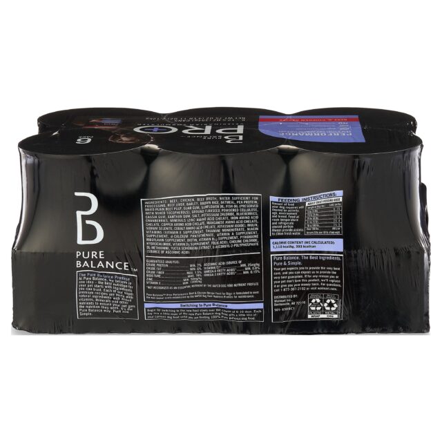 Pure Balance Pro+ Beef & Chicken Recipe Wet Dog Food for Performance, 12.5 oz Cans (6 Pack) - Image 3