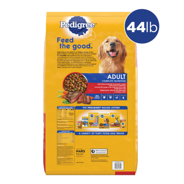 Pedigree Complete Nutrition Grilled Steak & Vegetable Dry Dog Food For Adult Dog, 44 Lb Bag - Image 2