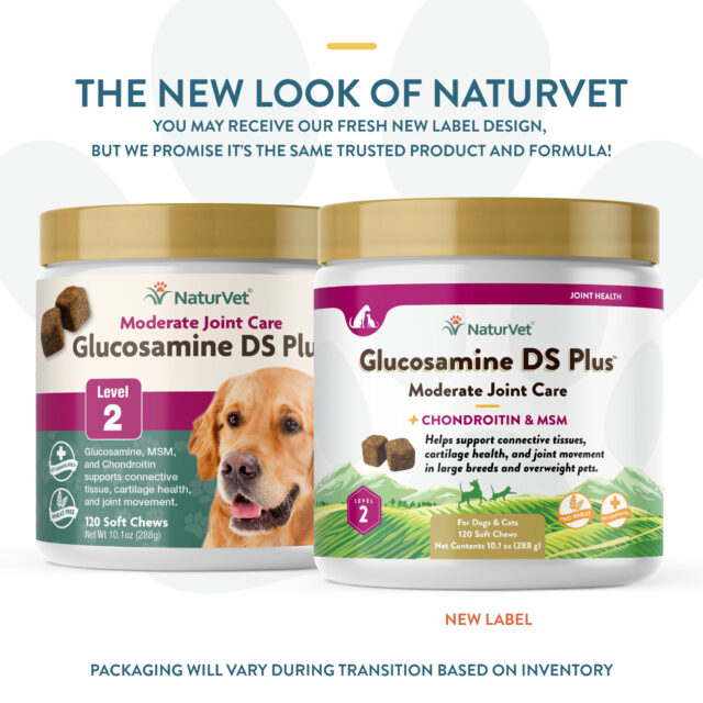 NaturVet Hip and Joint Chews for Dogs & Cats, Glucosamine DS Plus, Level 2 Moderate, 70 Soft Chews for Arthritis - Image 6