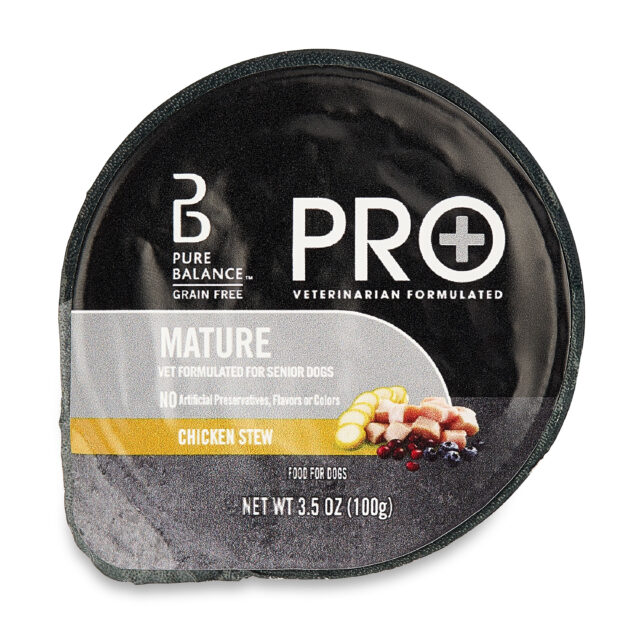 Pure Balance Pro+ Chicken Stew Wet Dog Food for Mature Pets, Grain Free, 3.5 oz Cups (12 Pack) - Image 8