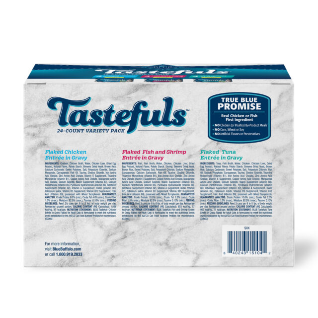 Blue Buffalo Tastefuls Flaked Wet Cat Food 3-Flavor Variety Pack, 3-oz. (12ct, 4 of Each) - Image 10