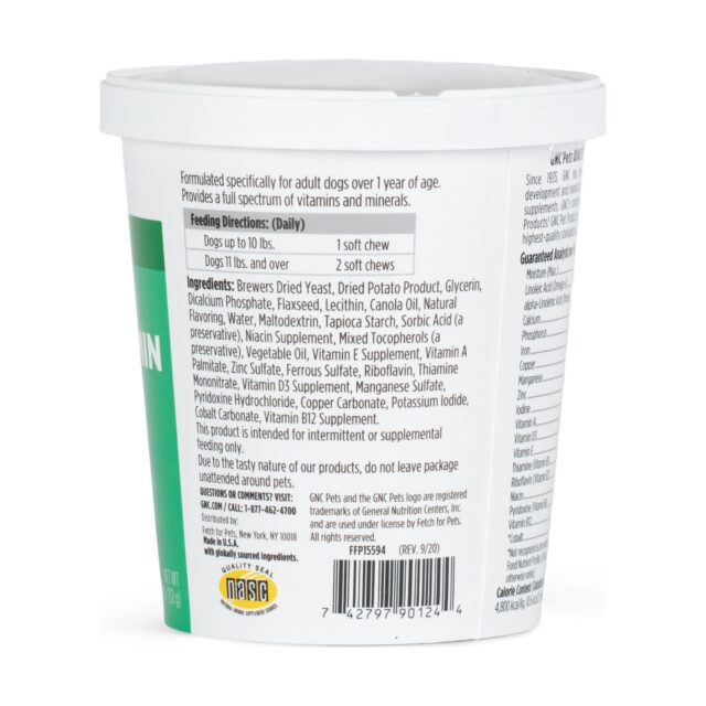 GNC Pet Wellness Essentials Dog Multivitamin Supplement for Healthy Immune System, Soft Chews - Image 4