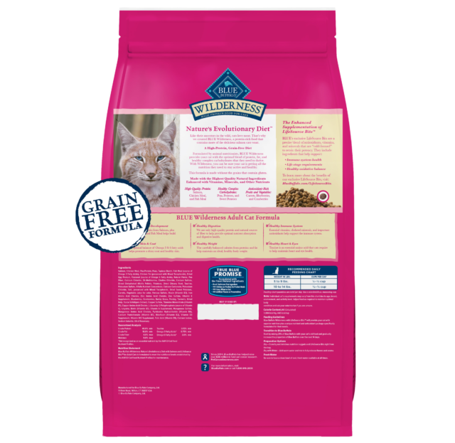 Blue Buffalo Wilderness Natural High Protein Dry Food for Adult Cats, Salmon - Image 6
