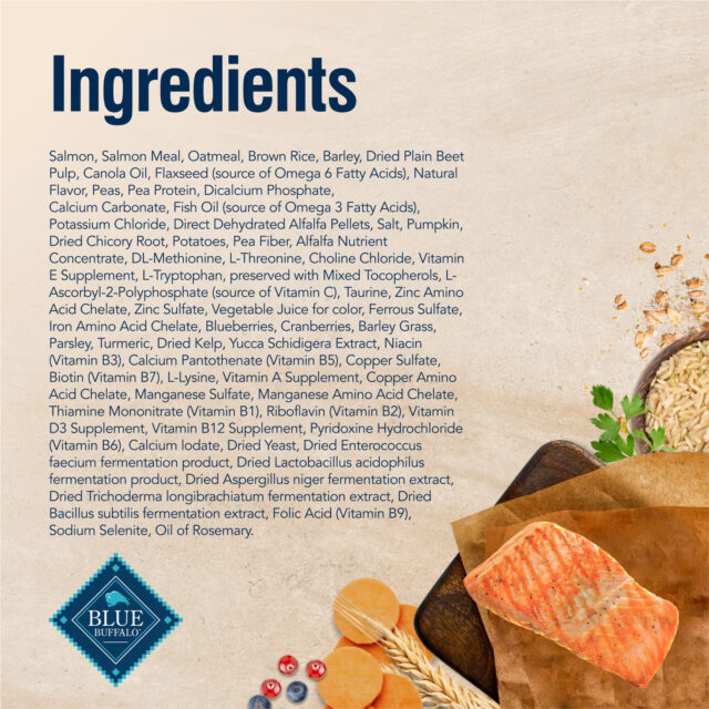 BLUE True Solutions Perfect Skin & Coat Adult Dog Dry Food, Salmon, 4-lb. - Image 4