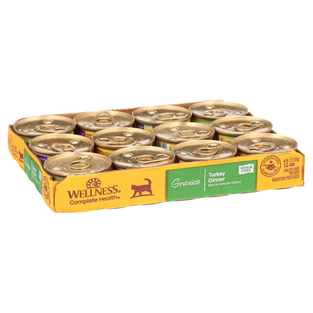 Wellness Complete Health Gravies Grain Free Canned Cat Food, Turkey Dinner, 3 Ounces (Pack of 12) - Image 8