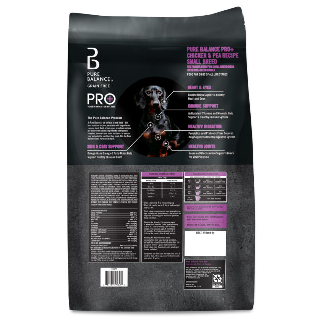 Pure Balance Pro+ Small Breed Chicken & Pea Recipe Dry Dog Food, 8 lbs - Image 4