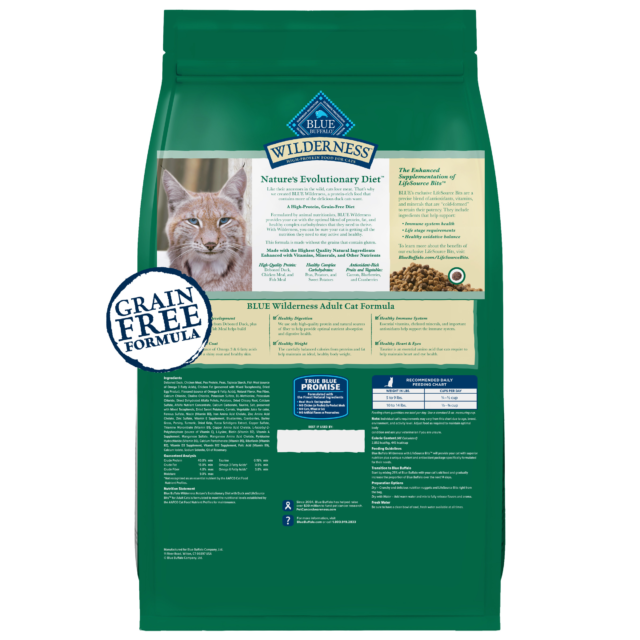 Blue Buffalo Wilderness Natural High-Protein, Grain-Free Dry Cat Food, Duck - Image 5
