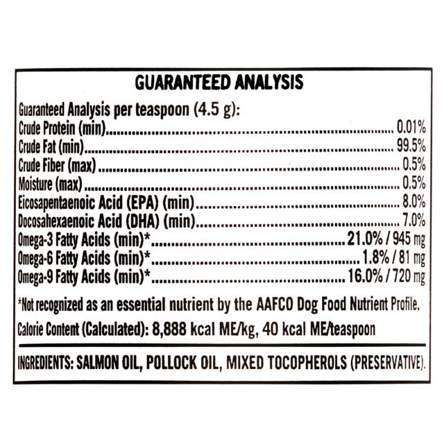 Pure Balance Pro+ Wild Alaskan Salmon Oil Formula, Brain, Skin & Coat Support for Dogs, EPA and DHA, 8 fl oz - Image 2