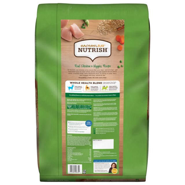 Rachael Ray Nutrish Real Chicken & Veggies Recipe Dry Dog Food, 6 lb. Bag - Image 4