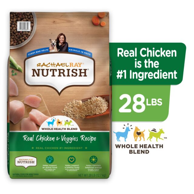 Rachael Ray Nutrish Real Chicken & Veggies Recipe Dry Dog Food, 6 lb. Bag - Image 5