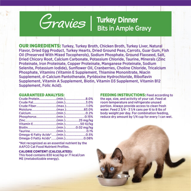 Wellness Complete Health Gravies Grain Free Canned Cat Food, Turkey Dinner, 3 Ounces (Pack of 12) - Image 5