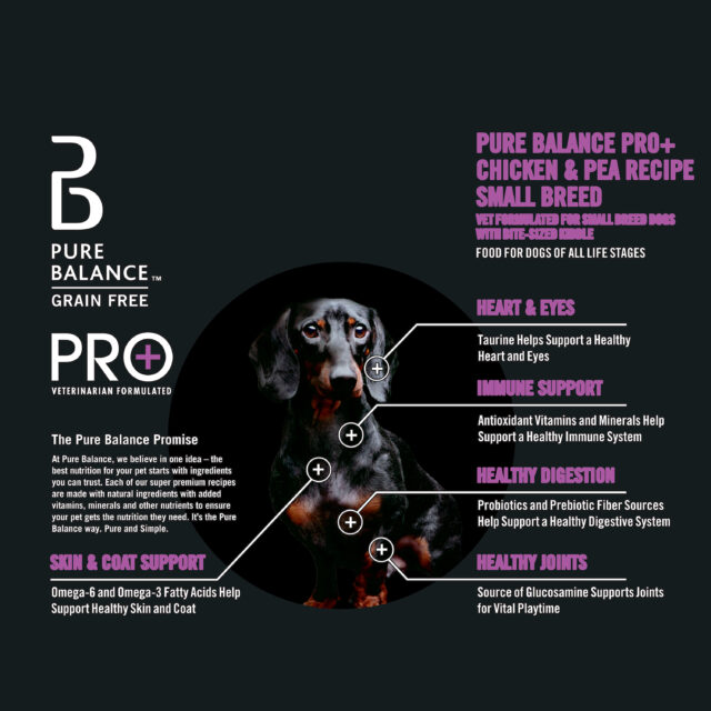Pure Balance Pro+ Small Breed Chicken & Pea Recipe Dry Dog Food, 8 lbs - Image 6
