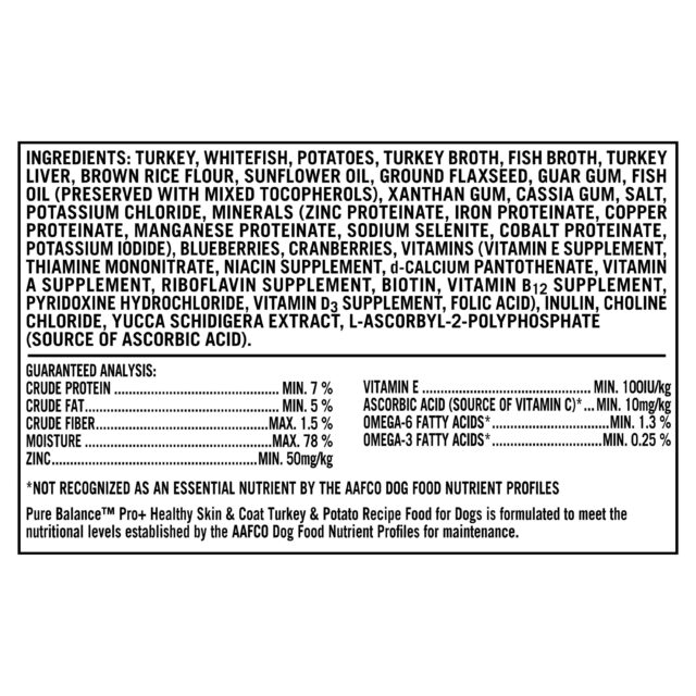 Pure Balance Pro+ Turkey & Potato Recipe Wet Dog Food for Healthy Skin & Coat - Image 6