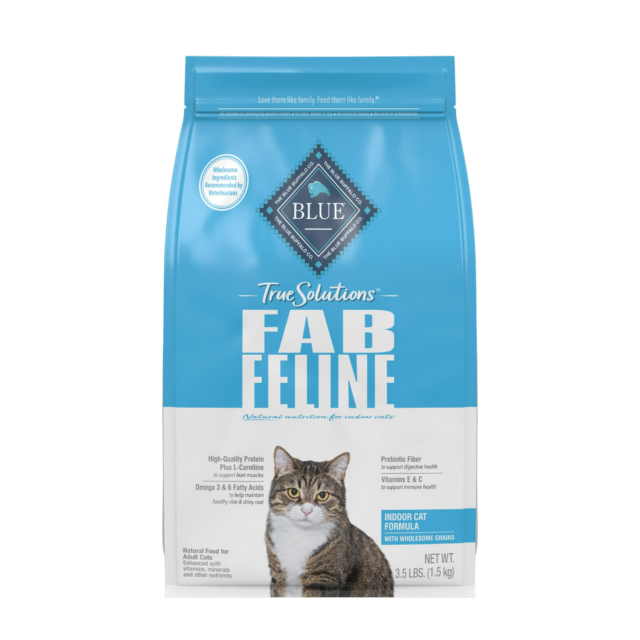 Blue Buffalo True Solutions Fab Feline Dry Cat Food Indoor Cat Formula, Chicken, 3.5 lbs. - Image 3