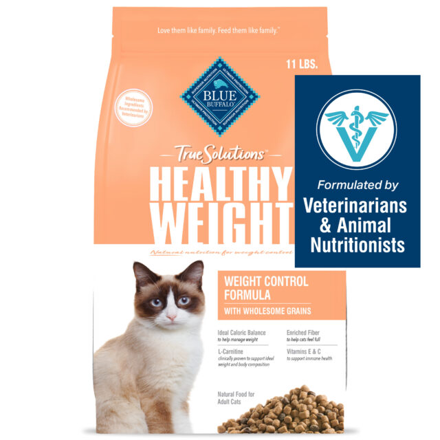 Blue Buffalo True Solutions Healthy Weight Natural Weight Control Adult Dry Cat Food, Chicken 3.5-lb Bag