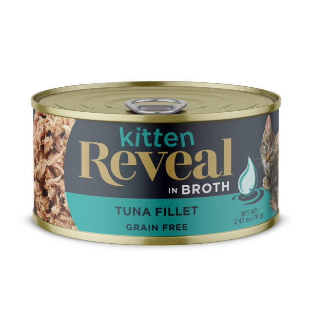 Reveal Pet Food Wet Kitten Food, Tuna Fillet in Broth, 2.47oz Cans