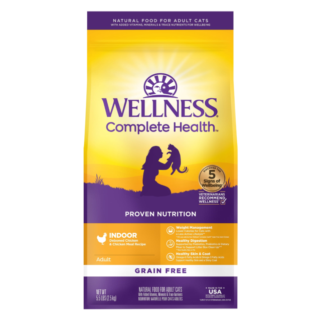 Wellness Complete Health Grain-Free Indoor Deboned Chicken Recipe Dry Cat Food
