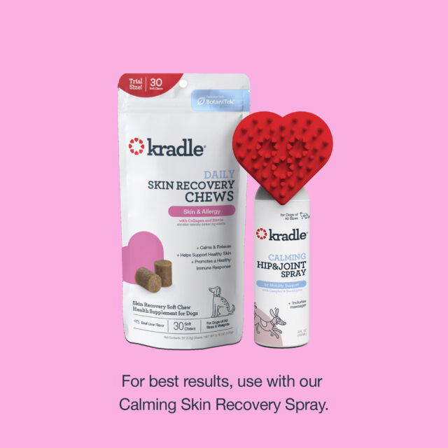 Kradle Calming Skin Recovery Soft Chews Dog Skin & Coat Support, Beef Liver Flavor, 30 Count - Image 2