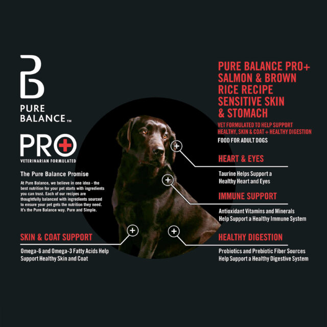 Pure Balance Pro+ Sensitive Skin & Stomach Dog Food, Salmon & Rice Recipe, 8 lb Bag - Image 7