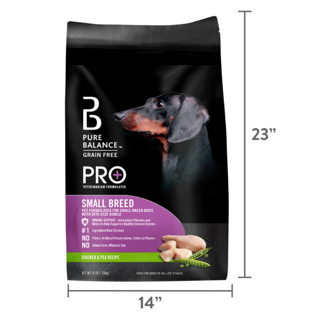 Pure Balance Pro+ Small Breed Chicken & Pea Recipe Dry Dog Food, 8 lbs - Image 3