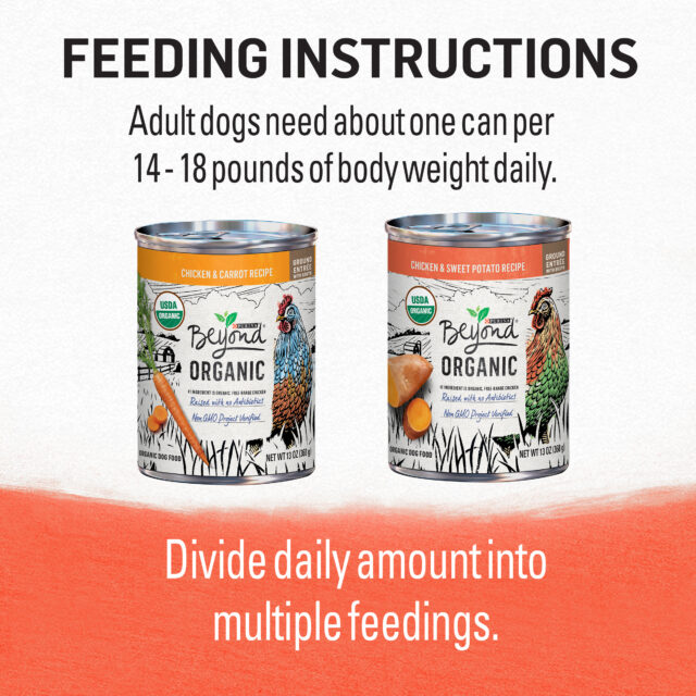 Purina Beyond Organic Wet Dog Food Ground Entree in Broth, Chicken & Vegetables, 13 oz Cans (6 Pack) - Image 2