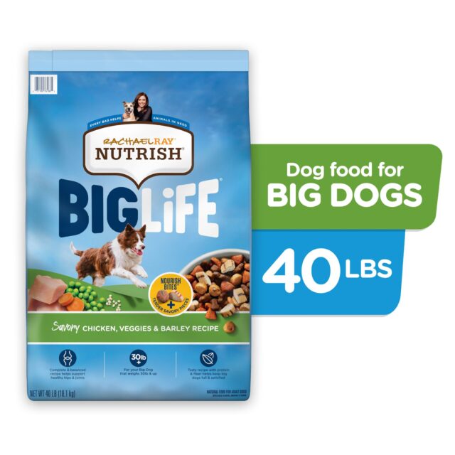 Rachael Ray Nutrish Big Life Savory Chicken, Veggies & Barley Recipe Dry Dog Food, 14 lb. Bag - Image 7