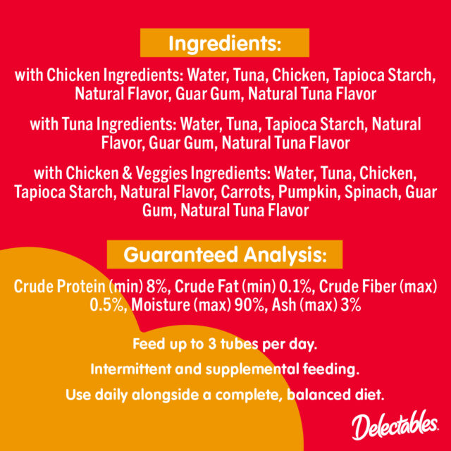 Hartz Delectables Squeeze Up Lickable Wet Cat Treats [Multiple Flavors & Sizes]