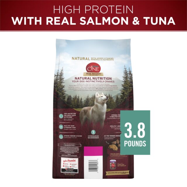 Purina ONE True Instinct With Real Salmon and Tuna Natural With Added Vitamins, Minerals and Nutrients High Protein Dog Food Dry Formula - Image 4