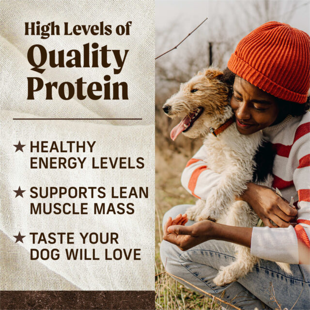 Merrick Grain-Free Dry Dog Food for Adults, High Protein Real Bison, Beef & Sweet Potato, 22 lb Bag - Image 4