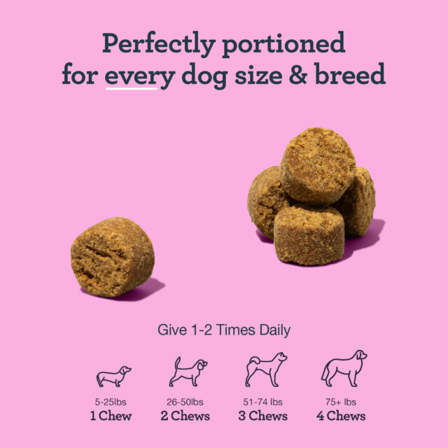 Kradle Calming Skin Recovery Soft Chews Dog Skin & Coat Support, Beef Liver Flavor, 30 Count - Image 5