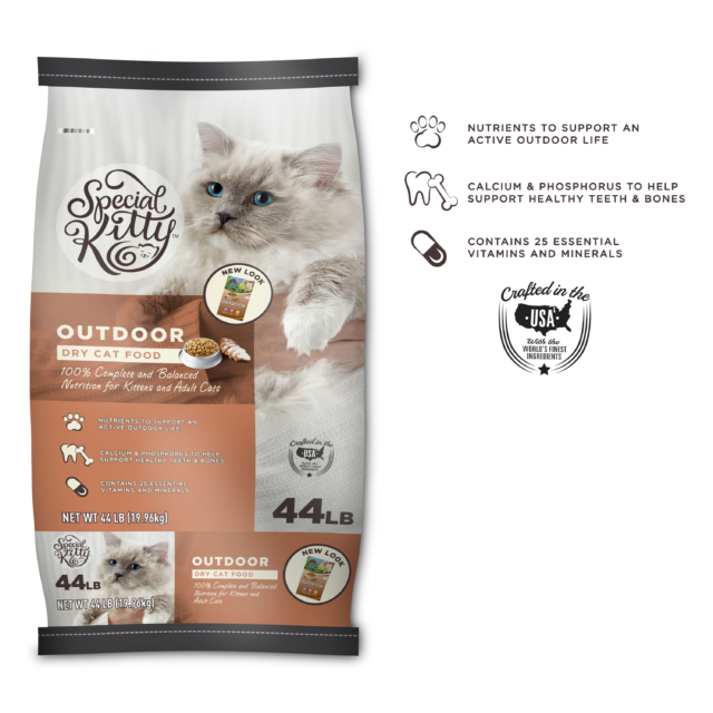 Special Kitty Outdoor Formula Dry Cat Food, 44 lb - Image 2