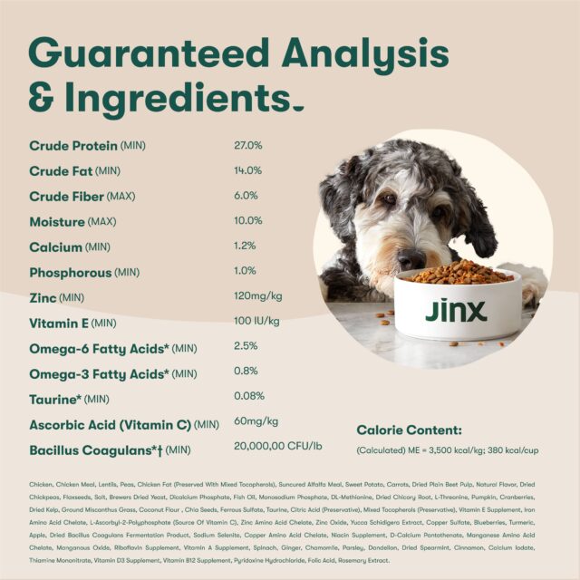 Jinx Cage-Free Chicken, Sweet Potato & Carrot Dry Dog Food, Grain Free, - Image 2