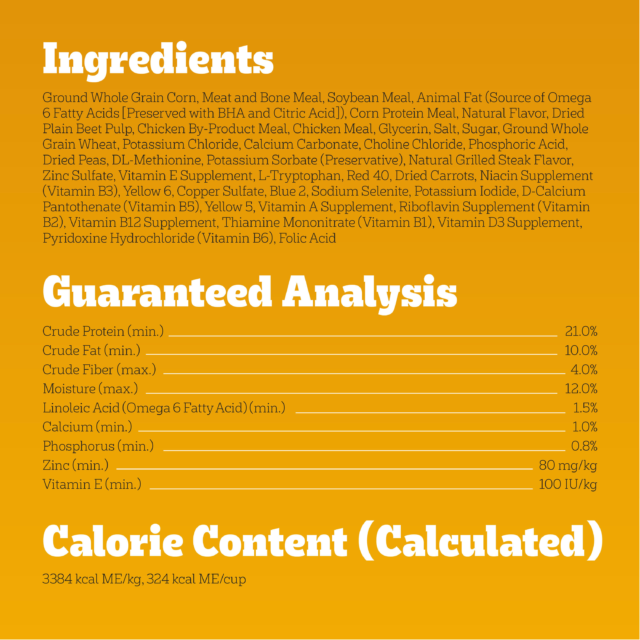 Pedigree With Tender Bites Complete Nutrition Adult Dry Dog Food Chicken & Steak Flavor Dog Kibble, 30 Lb Bag - Image 9