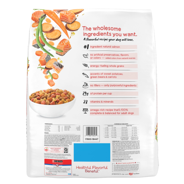Purina Beneful Originals Dry Dog Food for Adult Dogs, High Protein Natural Salmon, 14 lb Bag - Image 5