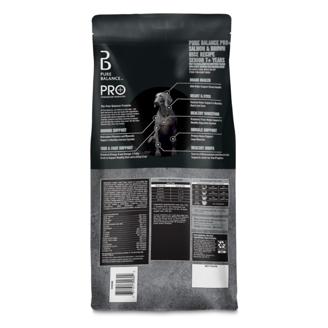 Pure Balance Pro+ Senior Salmon & Brown Rice Recipe Dry Dog Food, 8 lbs - Image 4
