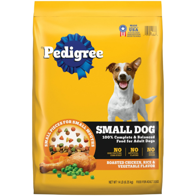 Pedigree Complete Nutrition Roasted Chicken, Rice, And Vegetable Dry Dog Food, 14 Lb Bag