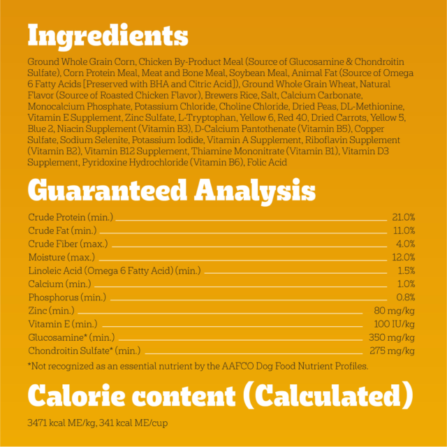 Pedigree Complete Nutrition Roasted Chicken, Rice, And Vegetable Dry Dog Food, 14 Lb Bag - Image 5