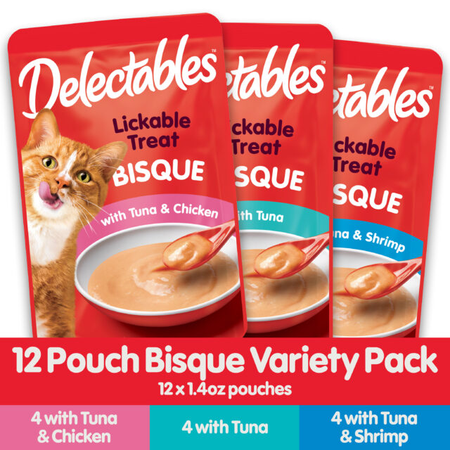 Delectables Lickable Cat Treats Bisque Variety Pack, 12 Count (16.8 oz.) - Image 4