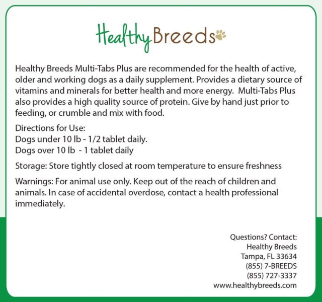 Healthy Breeds Dog Multi-Tab Vitamin and Mineral Supplement for Golden Retriever, 180 Chews - Image 2