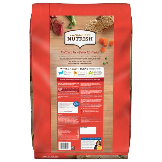 Rachael Ray Nutrish Real Beef, Pea & Brown Rice Recipe Dry Dog Food, 6 lb. Bag - Image 7