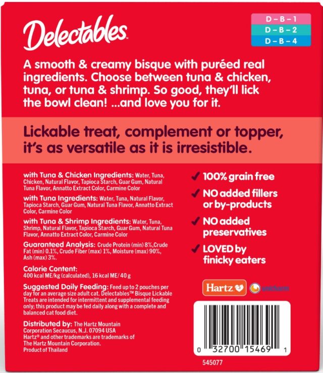 Delectables Lickable Cat Treats Bisque Variety Pack, 12 Count (16.8 oz.) - Image 5