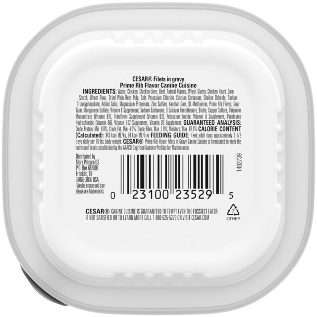 Cesar Filets In Gravy Prime Rib Flavor Wet Dog Food Adult, 3.5 Oz. Pack Of 24 - Image 6
