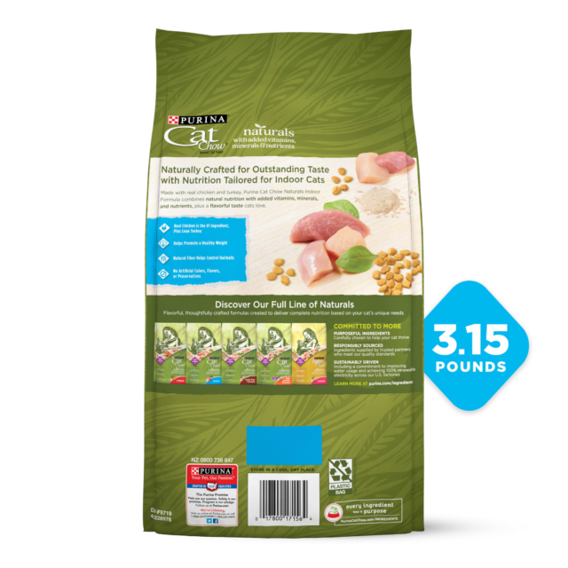Purina Cat Chow Naturals, Indoor Dry Cat Food, Chicken & Turkey - Image 3